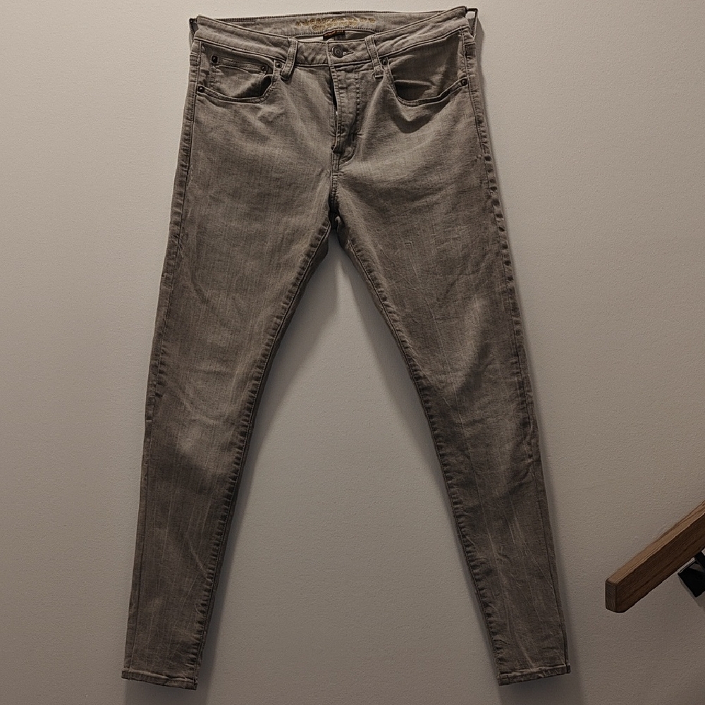 American Eagle Outfitters Gray Skinny Fit Jeans